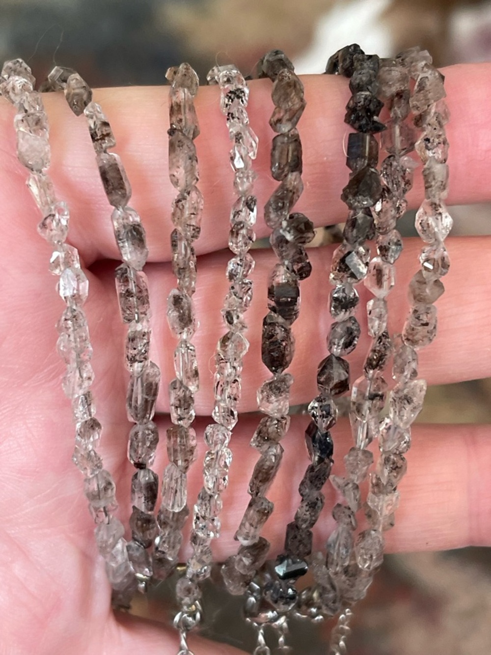 Genuine Herkimer diamond bracelet